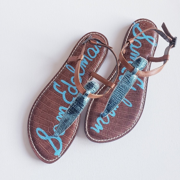 Sam Edelman Shoes - New SAM EDELMAN Blue Metalic Gigi Sandal Size 7.5